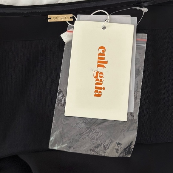 NWT Cult Gaia Anisa Silk Strapless Black Gown - Picture 6 of 7